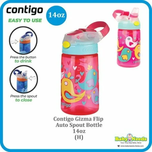 Contigo Gizmo/Ashland Flip Autospout Kids Water Bottle/ O2Cool Mist' N Sip Kids - Image 15