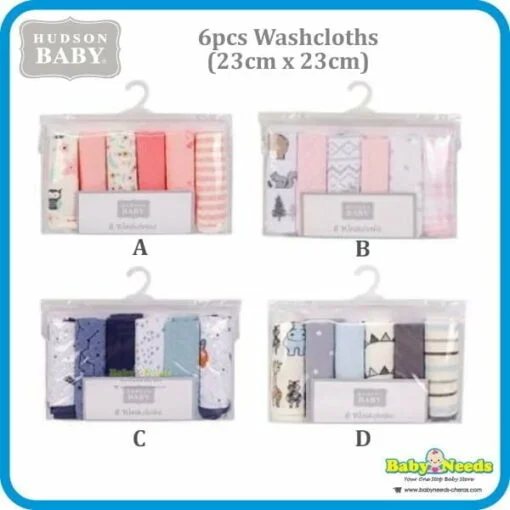 Luvable Friend Hudson Baby Wash Cloths