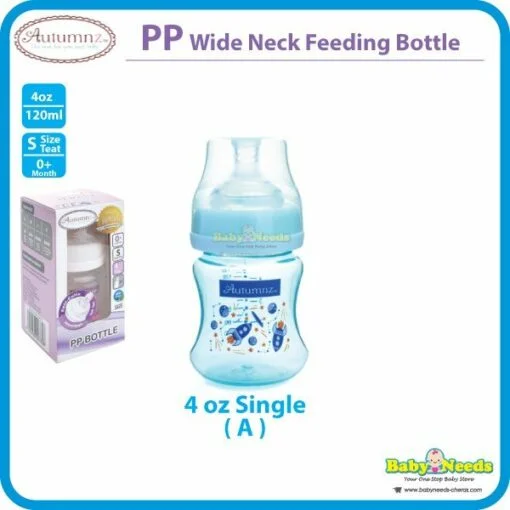 Autumnz PP Wide Neck Baby Feeding Bottle Single/Twin Pack 4oz/6oz/8oz/10oz - Image 2