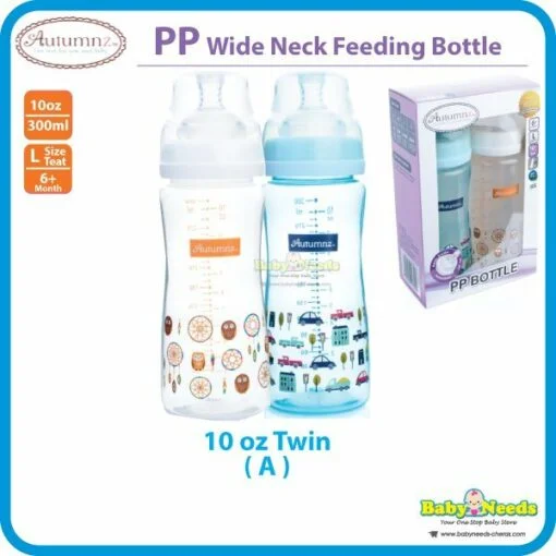 Autumnz PP Wide Neck Baby Feeding Bottle Single/Twin Pack 4oz/6oz/8oz/10oz - Image 8