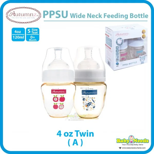 Autumnz PPSU Wide Neck Baby Feeding Bottle Single/Twin Pack 4oz/6oz/8oz/11oz - Image 4