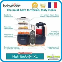 Babymoov Nutribaby Plus XL Baby Food Processor – Babyland SS2 Malaysia