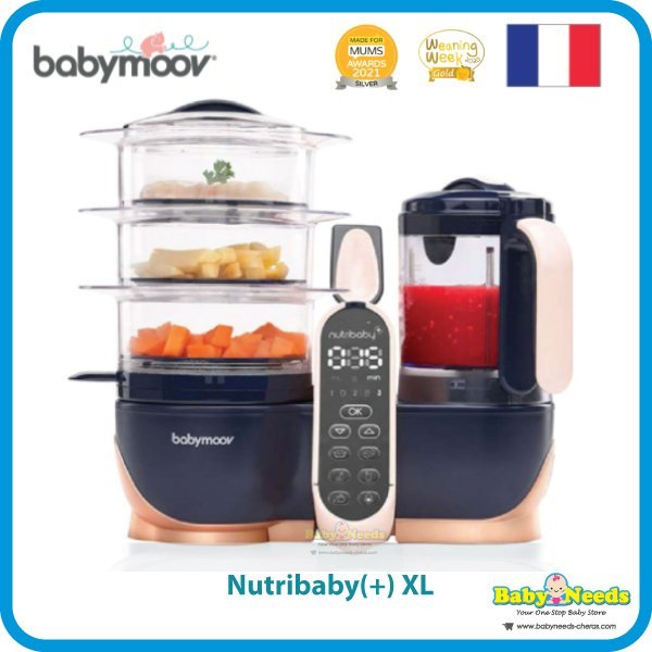 Babymoov Nutribaby (+)/Nutribaby (+) XL Baby Food Processor Steamer &  Blender - Baby Needs Online Store Malaysia