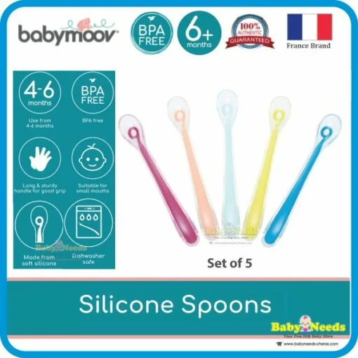 Babymoov 1st Age Silicone Baby Spoon - Image 4