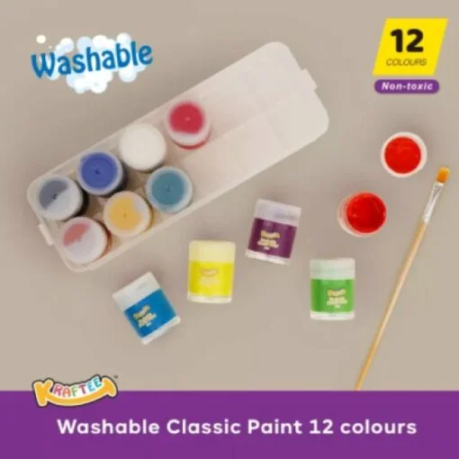 Kraftee Erasable Card Set/ Washable Big Crayon/Crayon/Marker/Classic Paint - Image 5