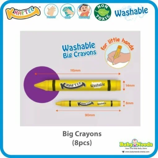 Kraftee Erasable Card Set/ Washable Big Crayon/Crayon/Marker/Classic Paint - Image 11