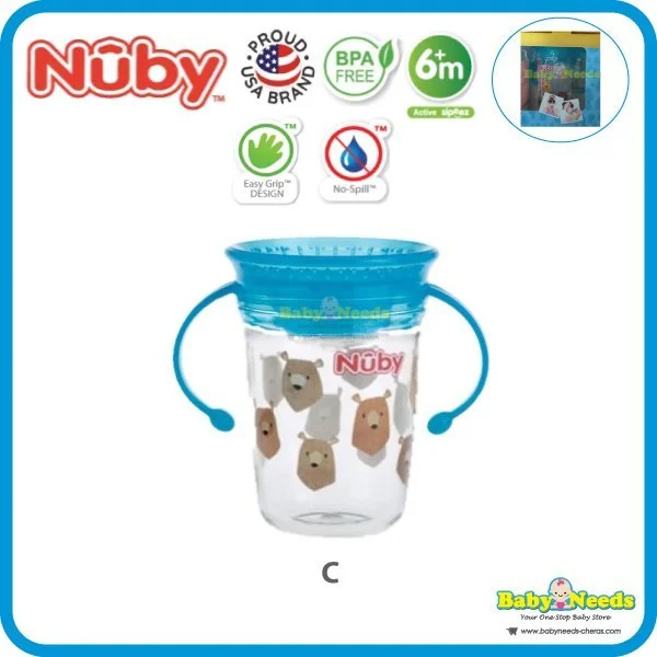 Nuby 360 Wonder Cup With Handle 240ml/ 8oz - Image 4