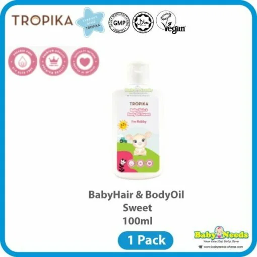 Tropika Baby Herbal Cream/Natural Bubble Wash/Baby Hair & Body oil - Image 12