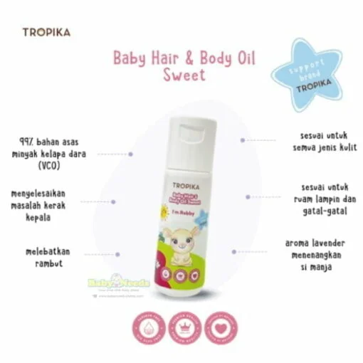 Tropika Baby Herbal Cream/Natural Bubble Wash/Baby Hair & Body oil - Image 2