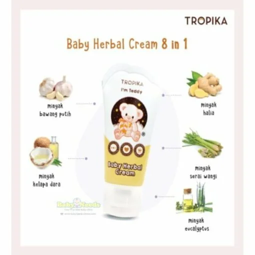 Tropika Baby Herbal Cream/Natural Bubble Wash/Baby Hair & Body oil - Image 5