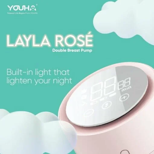 Youha Layla Rose Double Electric Rechargeable Breast Pump - Image 2