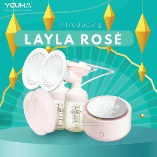 Youha Layla Rose Double Electric Rechargeable Breast Pump - Image 4