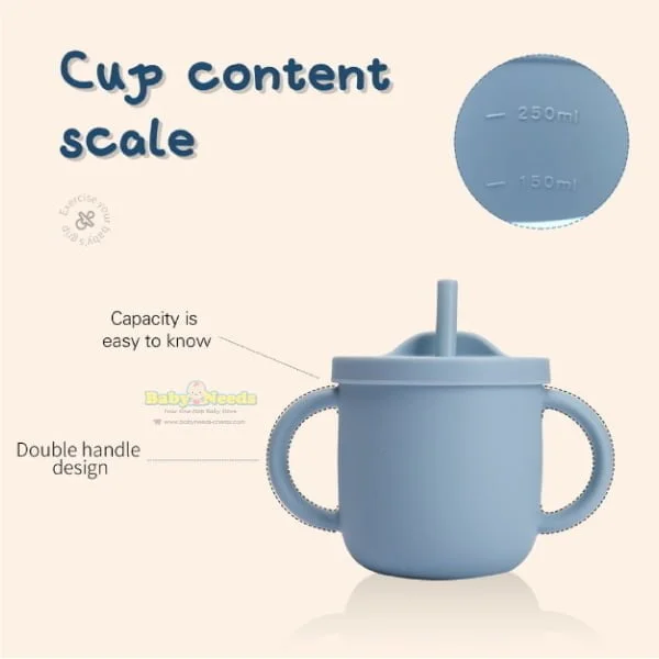 Snapkis Baby Silicone Transition Straw Cup/Snack Cup - Image 8