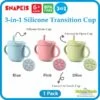 Snapkis Baby Silicone Transition Straw Cup/Snack Cup