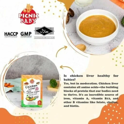 Picnic Baby Food Pouch Natural and Tasty Ready to Eat Baby Food 100g/120g (Halal Certified) - Image 3