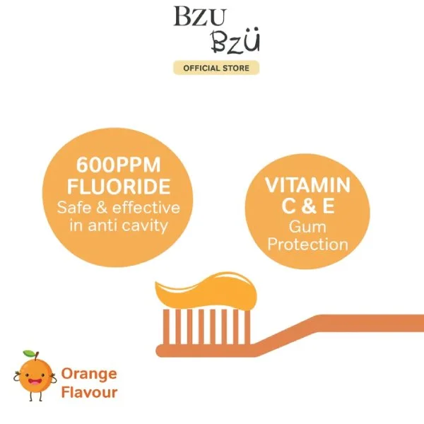 Bzu Bzu Kids Ultra Soft Toothbrush/Toothpaste - Image 7