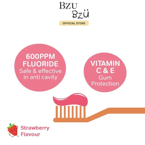 Bzu Bzu Kids Ultra Soft Toothbrush/Toothpaste - Image 6