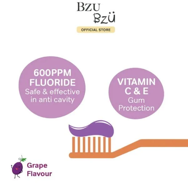 Bzu Bzu Kids Ultra Soft Toothbrush/Toothpaste - Image 5
