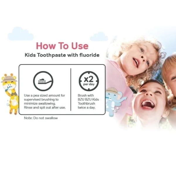 Bzu Bzu Kids Ultra Soft Toothbrush/Toothpaste - Image 4