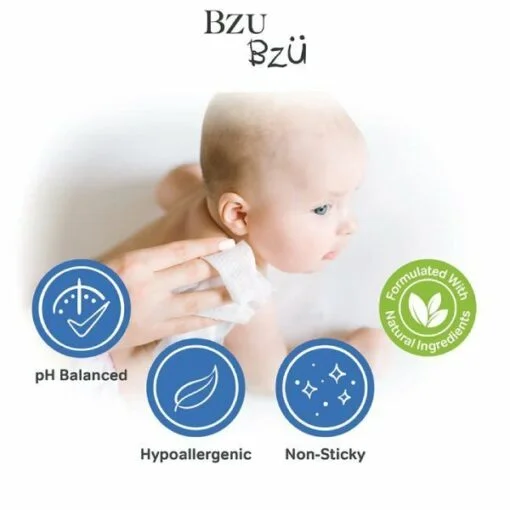 BZU BZU Anti Bacterial/Ultra Gentle Fragrance Free Baby Wet Wipes - Image 5