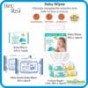 BZU BZU Anti Bacterial/Ultra Gentle Fragrance Free Baby Wet Wipes