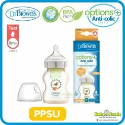 Jual Botol Bayi Dr. Brown's 5Oz PPSU Wide Neck 1Pk di Mothercare