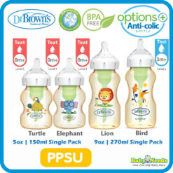 Dr Brown's Options+ PPSU Wide Neck Single Bottle ( 150ml/270ml ) [NEW Version]