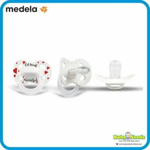 Medela Baby Soother Pacifier Soft Silicone/Holder Clip - Image 6