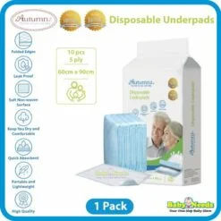 Autumnz Disposable Underpads/Changing Pad *60cm x 90cm* (10pcs per pack)