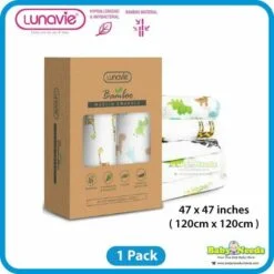 Alternative view of Lunavie Bamboo Muslin Baby Swaddle