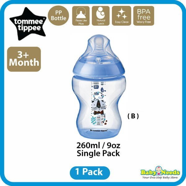 Tommee Tippee Closer to Nature PP Bottle 125ml/260ml/Teat
