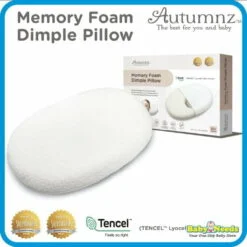 Autumnz Memory Foam Baby Dimple Pillow with Tencel Cover
