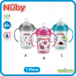 Nuby 4m+ Tritan Grip N' Sip Toddler Spout Cup with Twin Handles