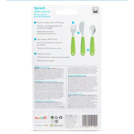 Munchkin Splash Toddler Fork, Knife & Spoon Set - Image 4