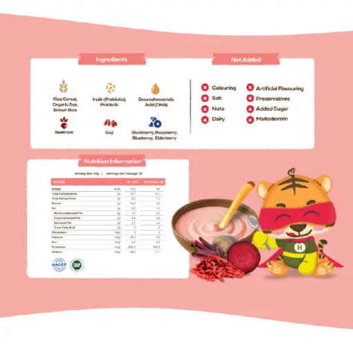 Hapi Heros Natural Baby Cereal with Prebiotic & Probiotic - Image 7