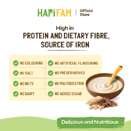 Hapi Heros Natural Baby Cereal with Prebiotic & Probiotic - Image 3