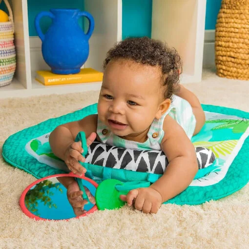 Bright Starts Totally Tropical Prop & Play Tummy Time Baby Activity Mat - Image 7