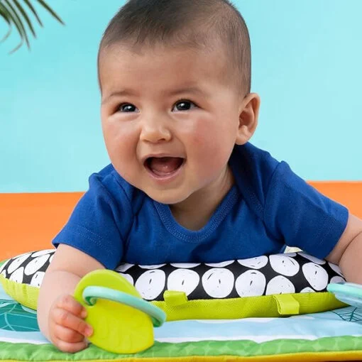 Bright Starts Totally Tropical Prop & Play Tummy Time Baby Activity Mat - Image 6