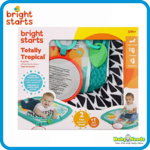 Bright Starts Totally Tropical Prop & Play Tummy Time Baby Activity Mat - Image 3