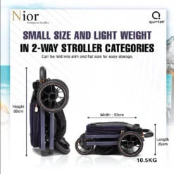 Alternative view of Quinton Nior Premium Baby Stroller Reversible 2 Way Facing Newborn to 22kg