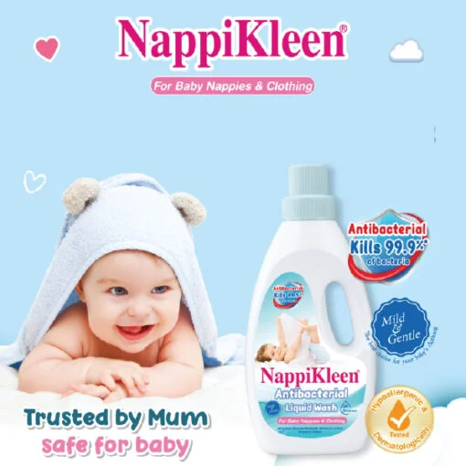Nappikleen Newborn Baby Anti-Bacterial Detergent Liquid Cloth Wash - Image 5