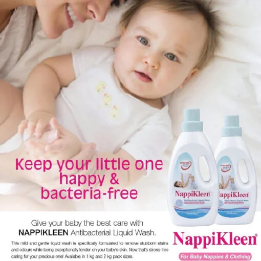 Nappikleen Newborn Baby Anti-Bacterial Detergent Liquid Cloth Wash - Image 4