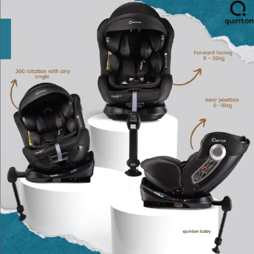 Quinton One Spin + 360 Safety Baby Car Seat (0 - 12 Years Old) - Image 4