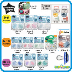 Tommee Tippee CTN Night Time Baby Pacifier Soother 0-6/6-18/18-36months