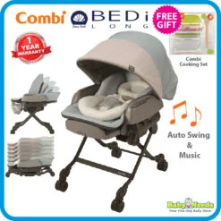 Combi Baby Parenting Stations Nemulila BEDi Long Auto Baby Swing 118378