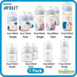 Philips Avent Natural PPSU/Response Baby Feeding Bottles Single/Twin Pack (120ml/260ml/330ml)