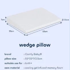 Alternative view of Comfy Baby Cooling Purotex Wedge Pillow