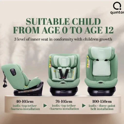 Quinton I-Smart Isofix Baby Safety Car Seat - Image 6