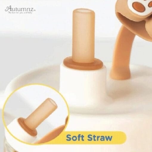 Autumnz Baby PPSU Weighted Straw Cup With Handle 300ml - Image 3