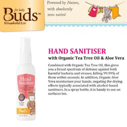 Buds Hand Sanitiser 60ml - Image 2